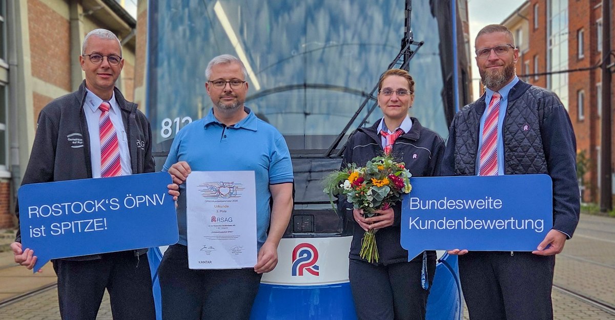 RSAG gehört zu den besten Nahverkehrsunternehmen Deutschlands
